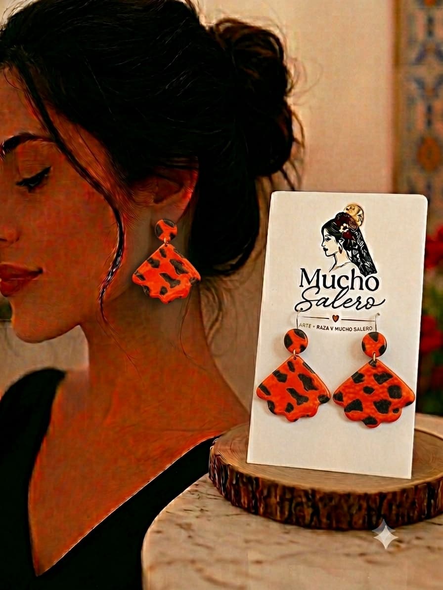 Pendientes Abanicos de colores