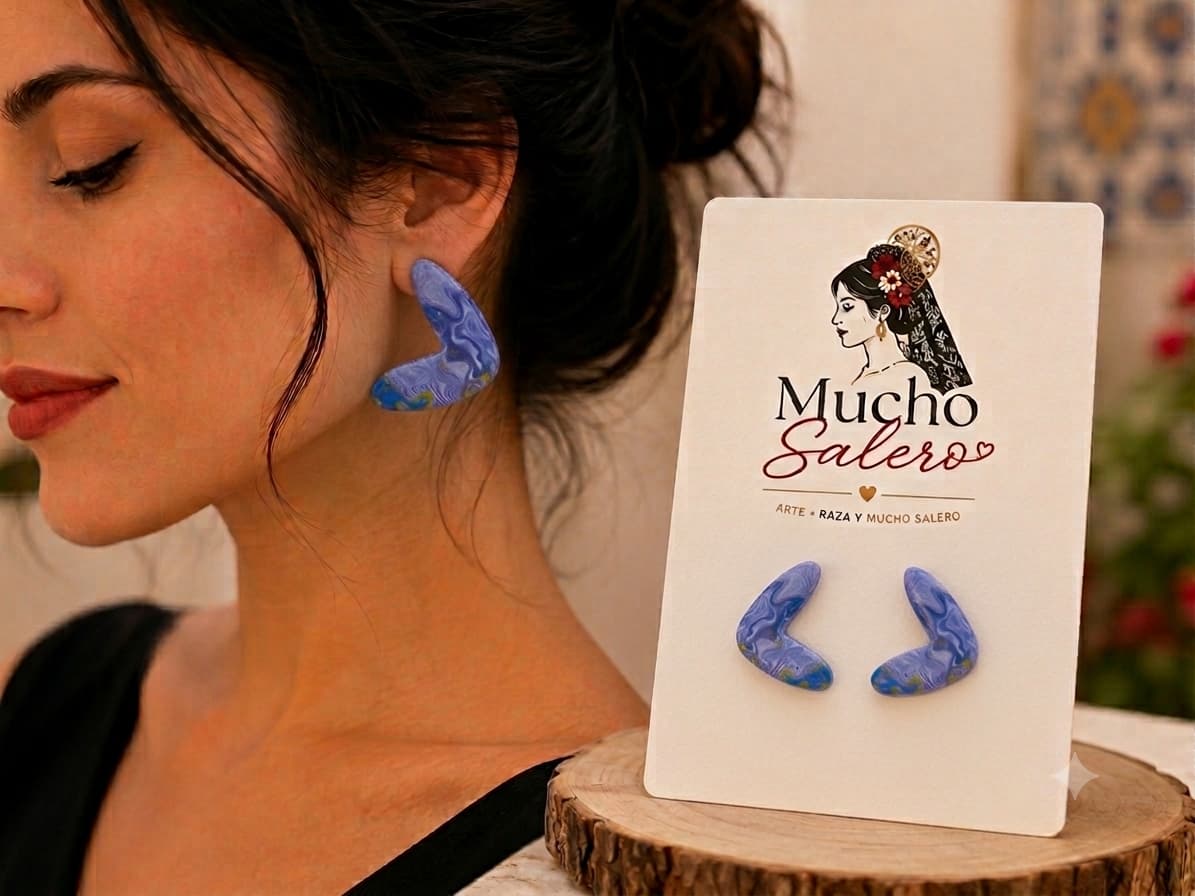 Pendientes Corazón Estrellado