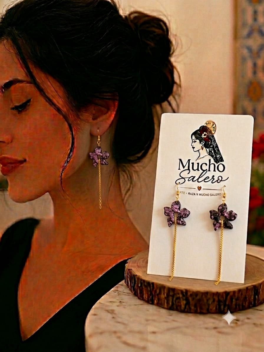 Pendientes Floreciendo